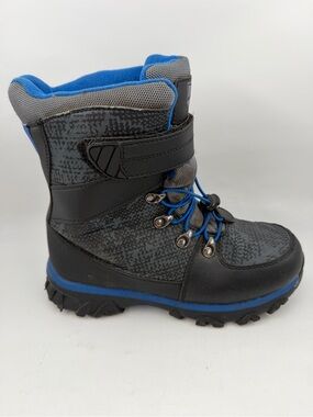 Quest Kids Menace -SZ 5Y-Black Blue 100g 3M Thinsulate Outfoor Winter Snow Boot